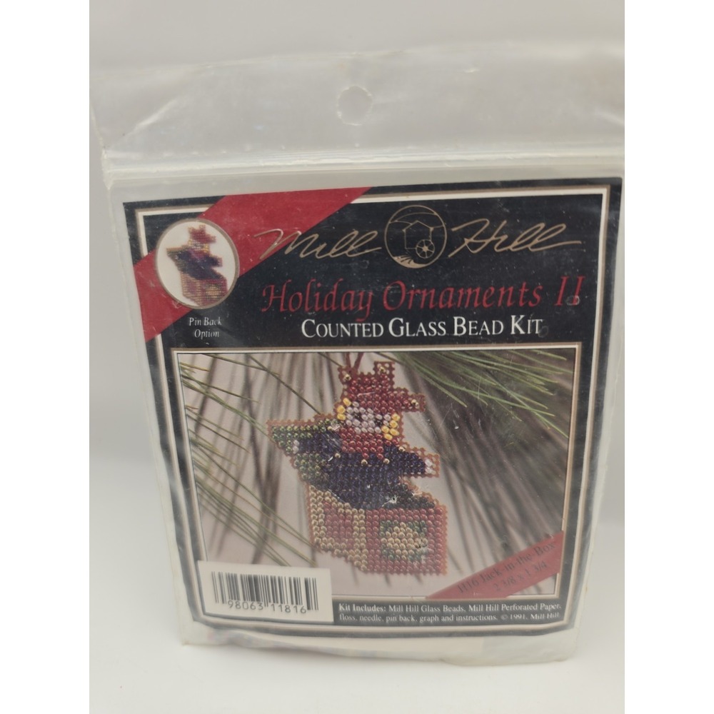 Mill Hill Jack-in-the-Box Holiday Ornament Counted Glass Bead Kit